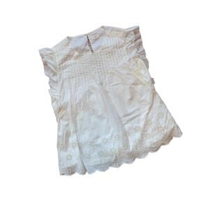 J.Crew Crewcuts Short-Sleeve Eyelet Shirt - Size XL